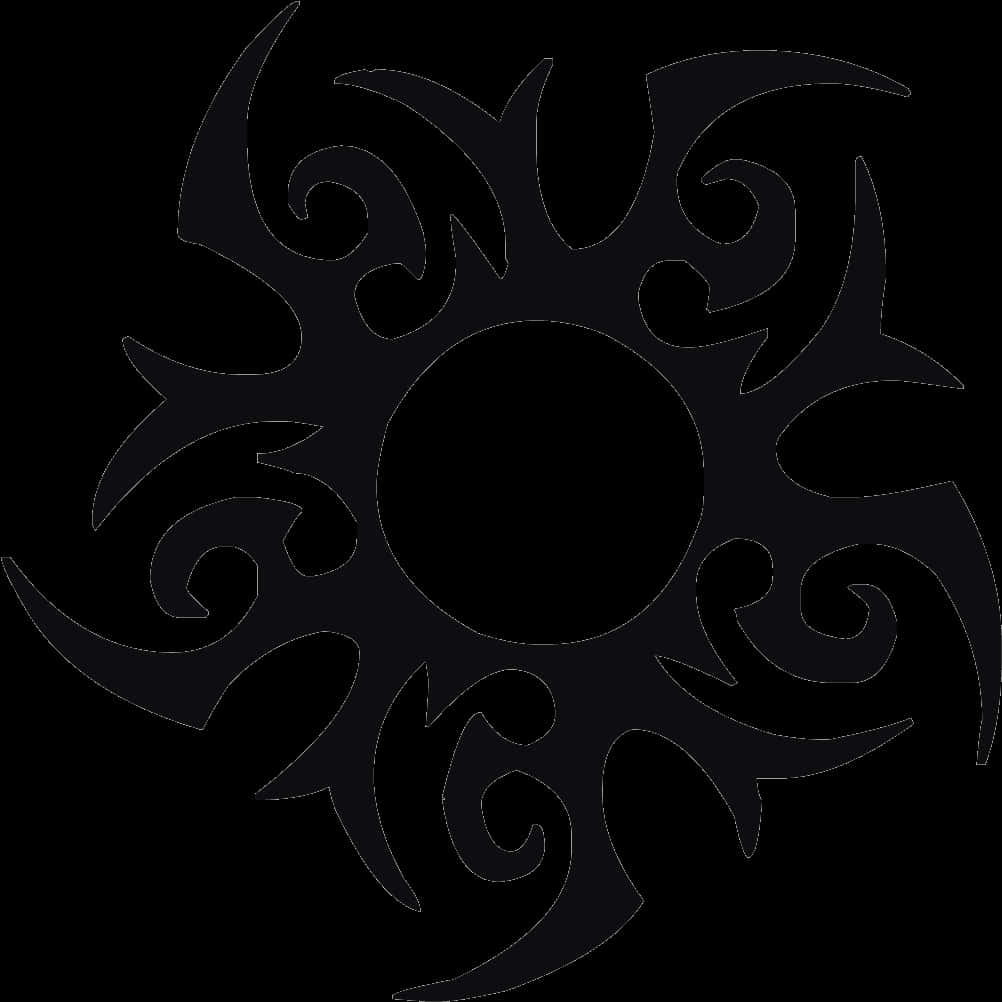 Tribal Sun Design Transparent Background PNG Image