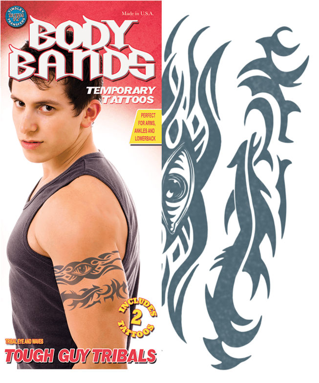 Tribal Temporary Tattoo Arm PNG Image