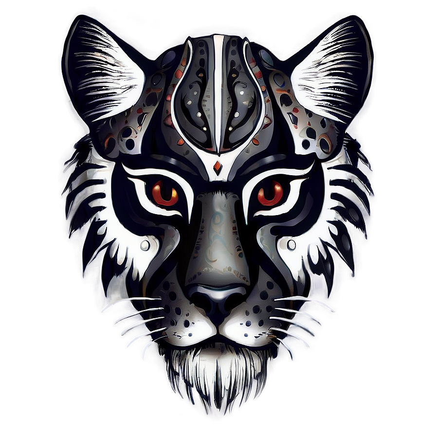 Tribal Wildcat Tattoo Design Png 97 PNG Image