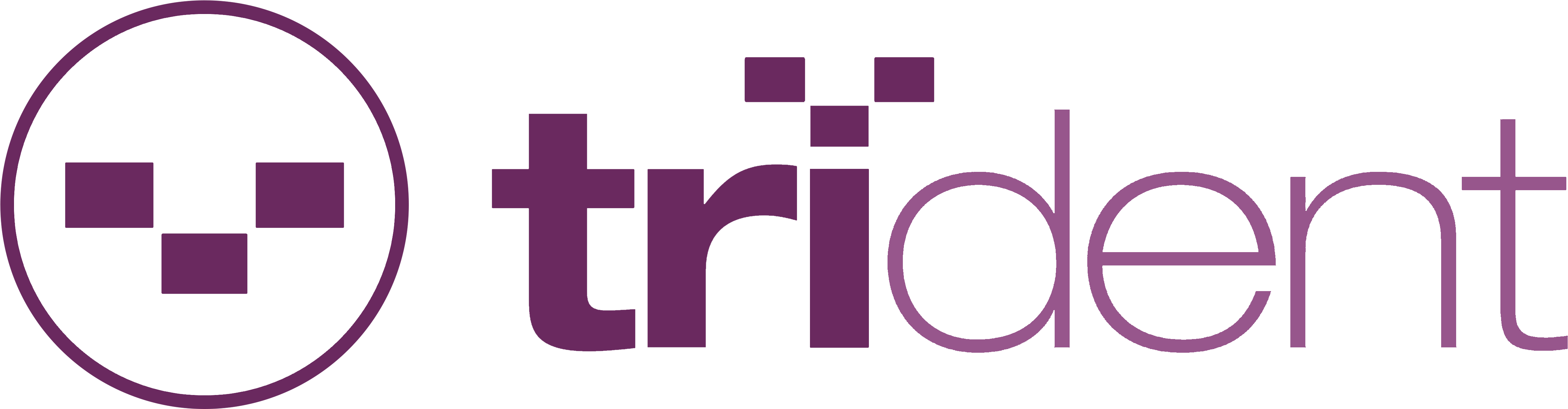 Trident Logo Purple Design PNG Image