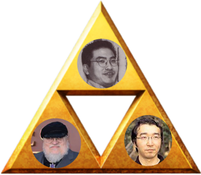 Triforce Collageof Three Individuals PNG Image