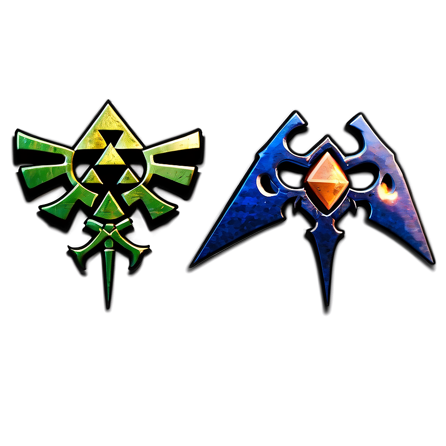 Triforce Grunge Look Png Dah44 PNG Image