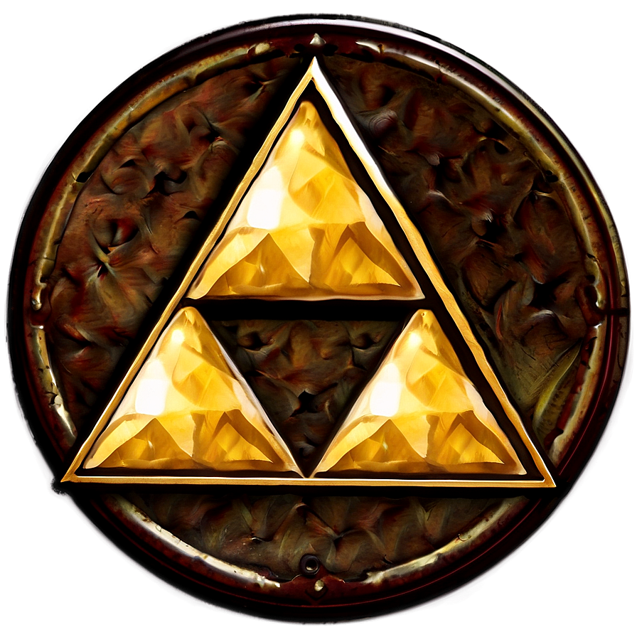 Triforce In Circle Png Bpn PNG Image