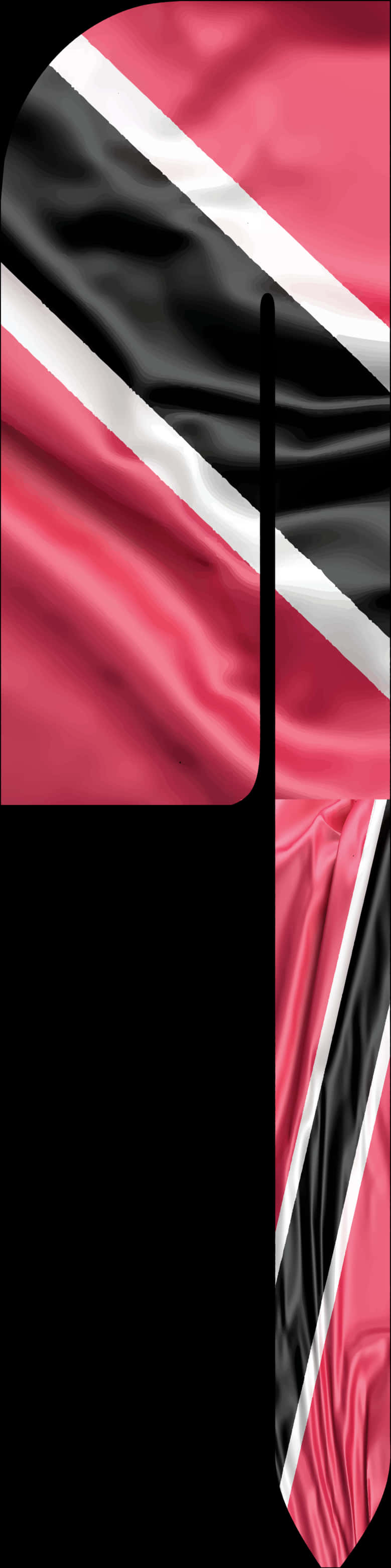 Trinidad Tobago Flag Durag Design PNG Image