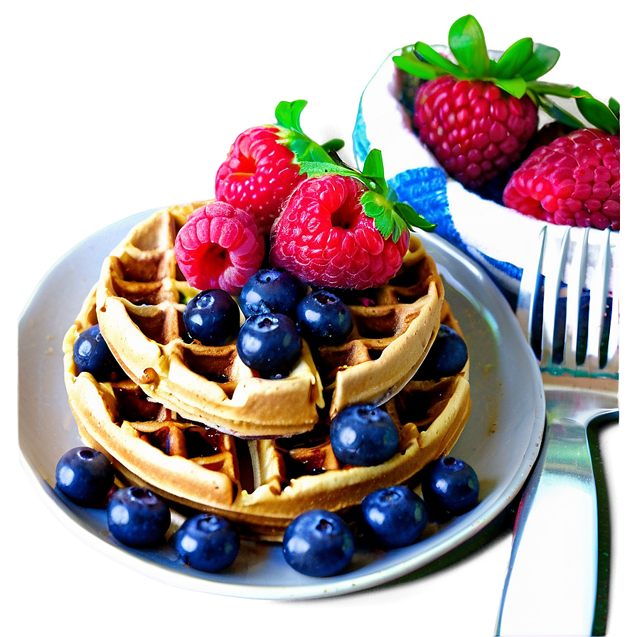 Triple Berry Waffle Png Kix PNG Image