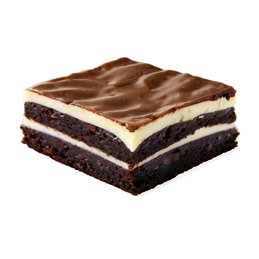 Triple Layer Brownie Png 06122024 PNG Image