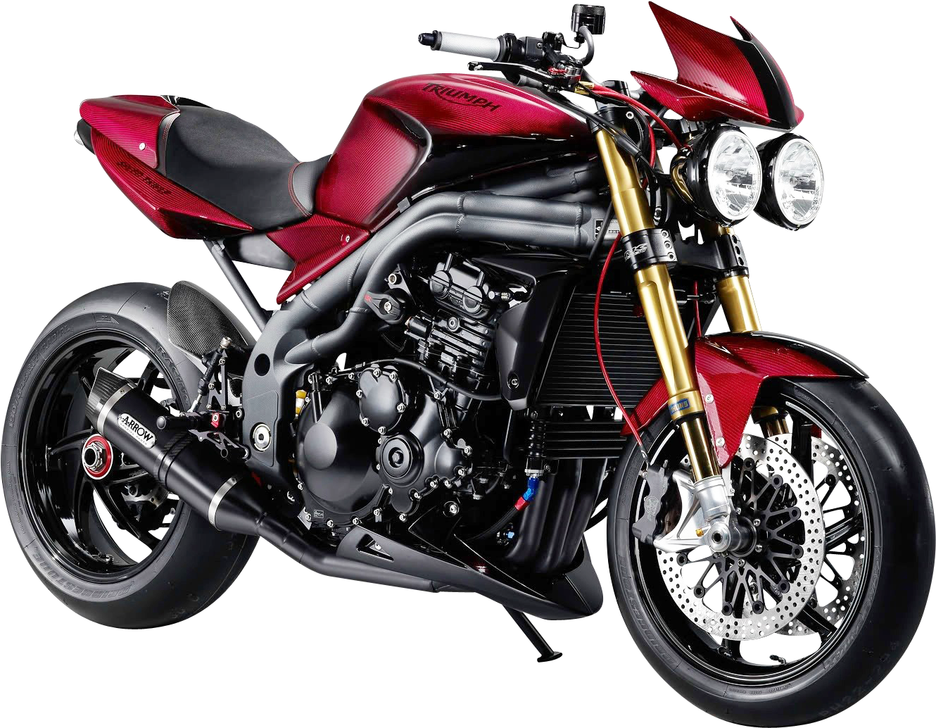 Triumph Speed Triple Motorcycle PNG Image