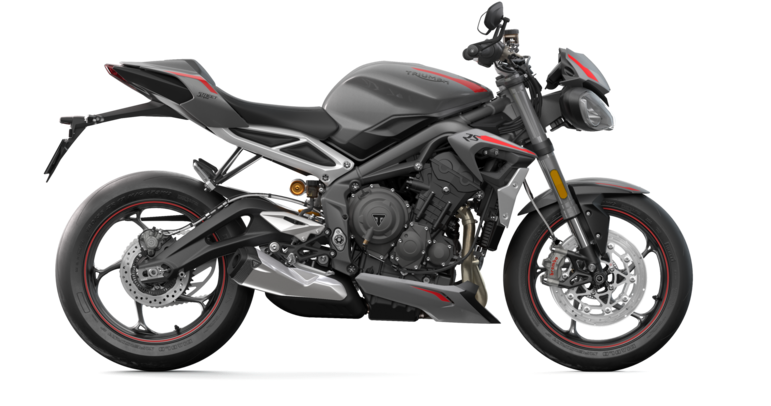 Triumph Sport Motorcycle Profile View PNG Image