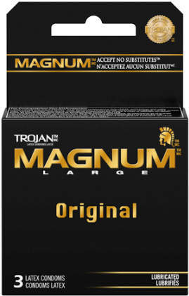 Trojan Magnum Large Condoms Pack PNG Image