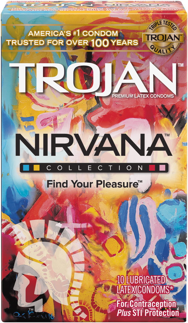 Trojan Nirvana Collection Condom Package PNG Image