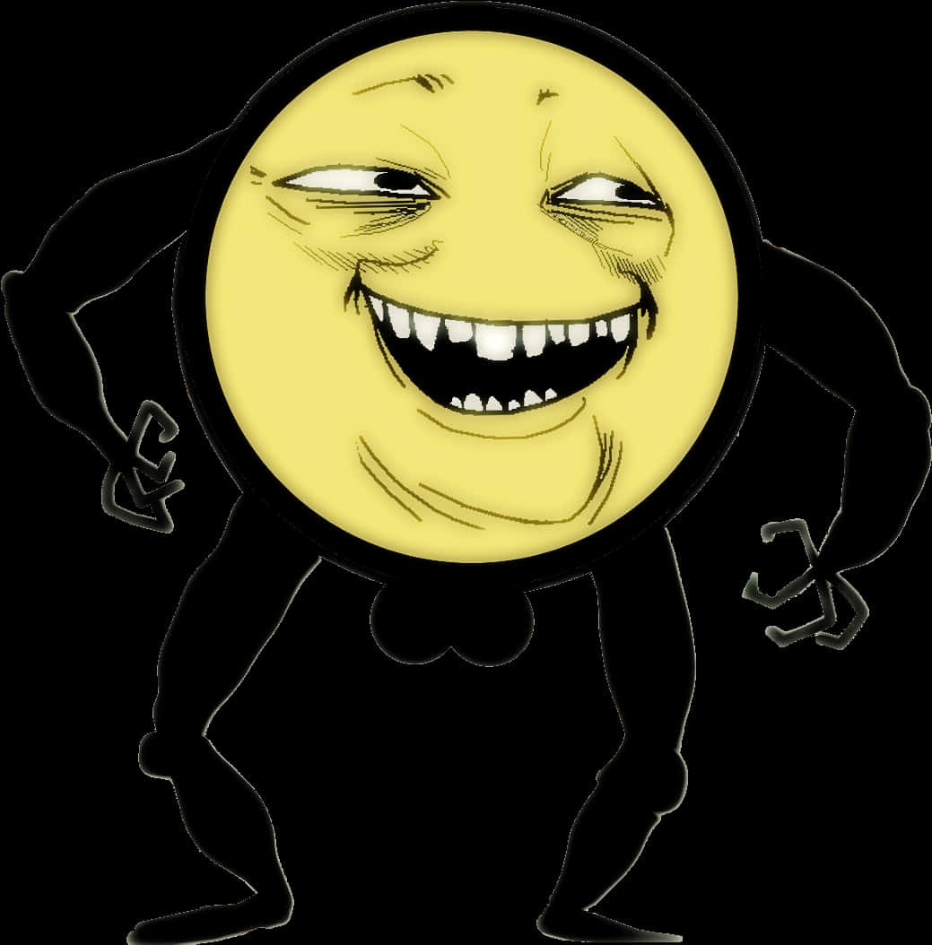 Troll Face_ Cartoon_ Character PNG Image