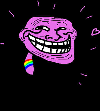 Troll Face Meme Classic PNG Image