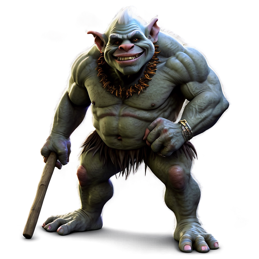 Troll With Club Png 05232024 PNG Image