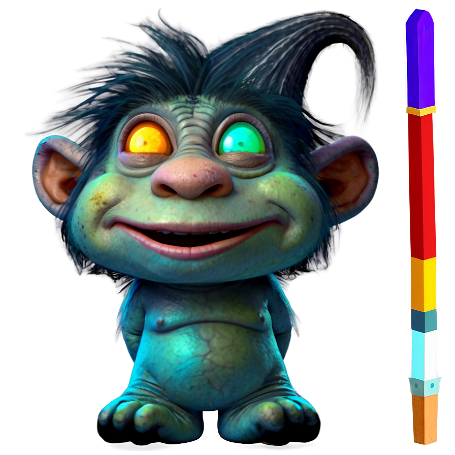 Troll With Magic Wand Png Ics PNG Image