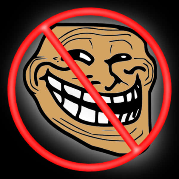 Trollface Banned Symbol PNG Image