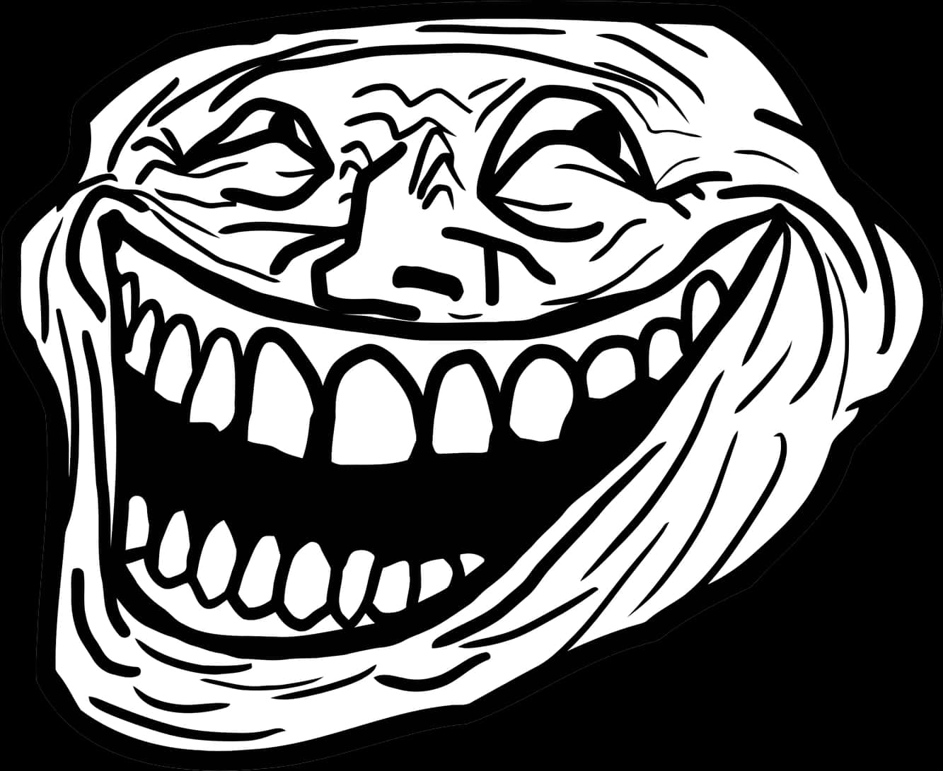 Trollface Iconic Internet Meme PNG Image