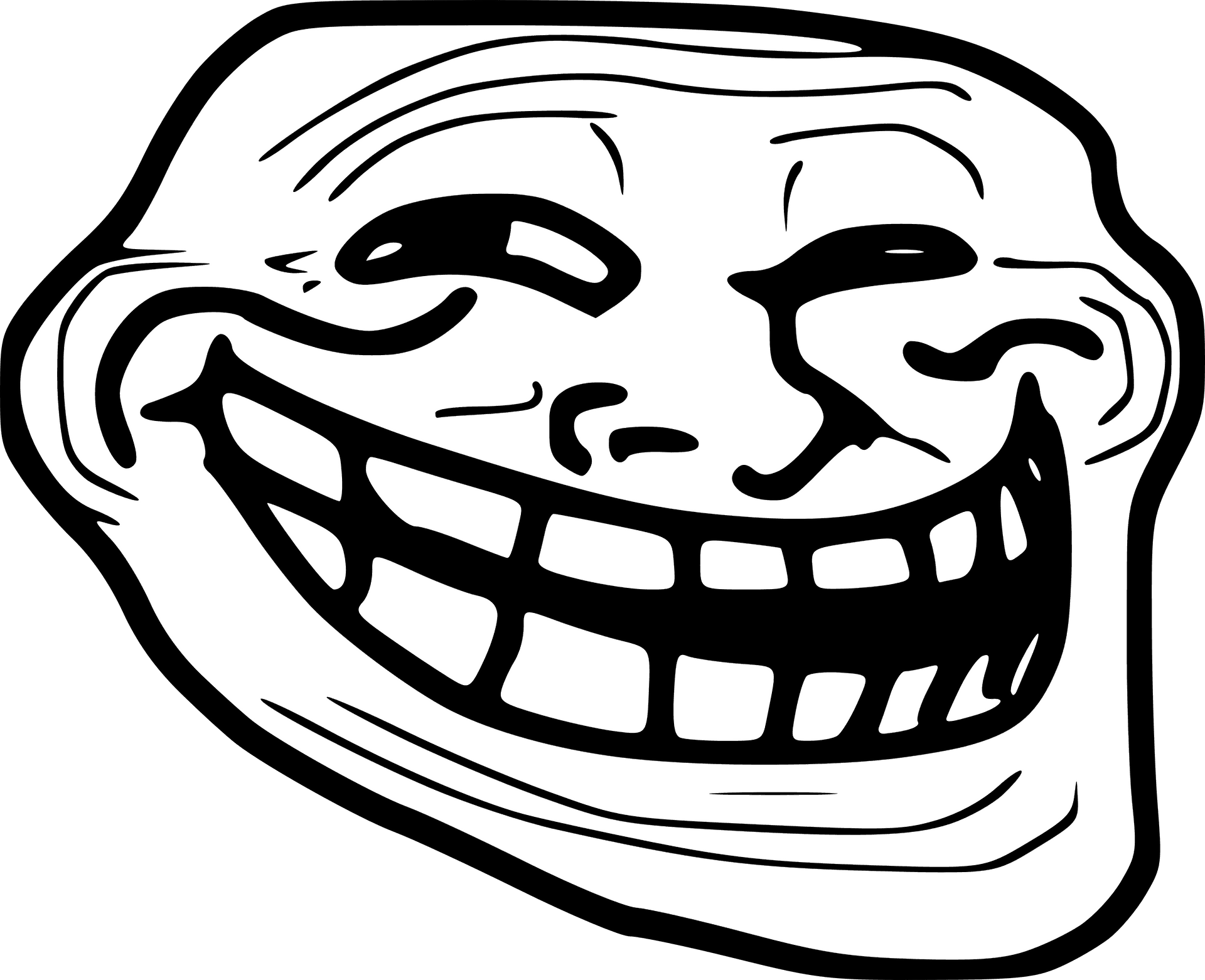 Trollface Meme Classic PNG Image