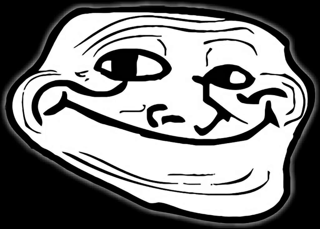 Trollface Meme Classic PNG Image