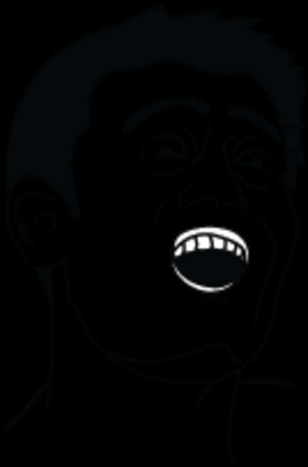 Trollface Meme Dark Version PNG Image