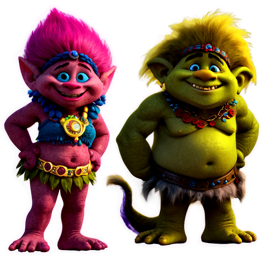 Trolls Adventure Scenes Png Efn PNG Image