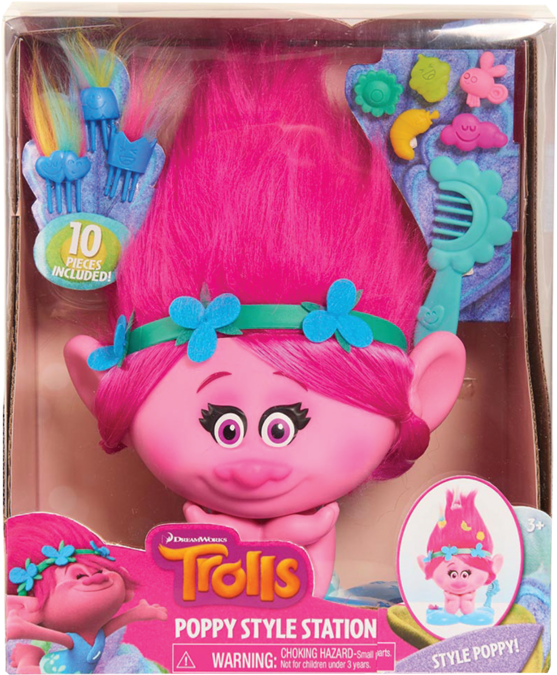 Trolls Poppy Style Station Toy PNG Image