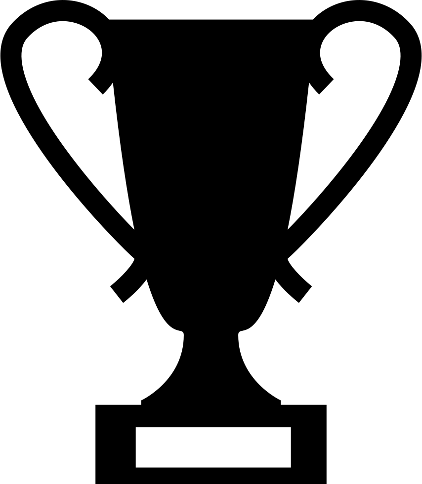 Trophy Silhouette Vector PNG Image