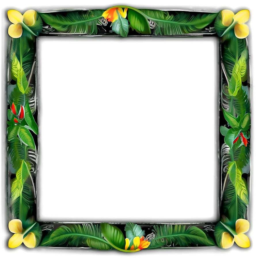 Tropical Adventure Frame Png Bnd59 PNG Image