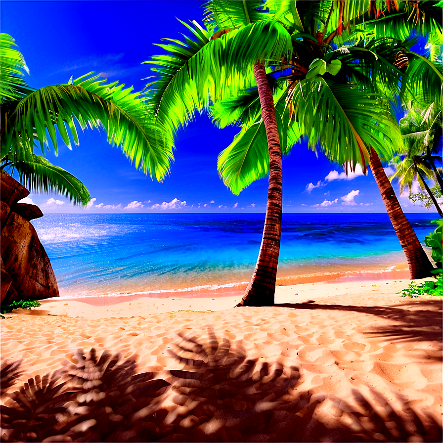 Tropical Beach Paradise Photo Png 05212024 PNG Image