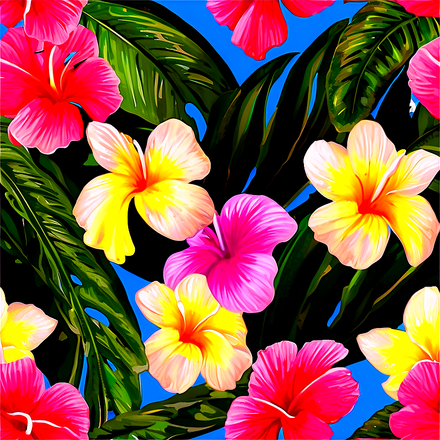 Tropical Flores Paradise Png Tpd5 PNG Image