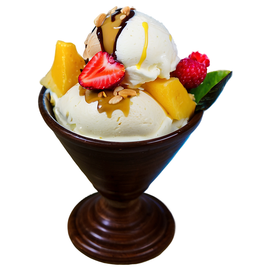 Tropical Fruit Ice Cream Sundae Png 6 PNG Image