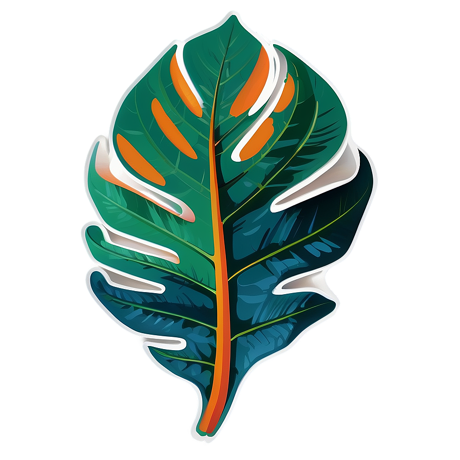 Tropical Leaf Branding Png 39 PNG Image