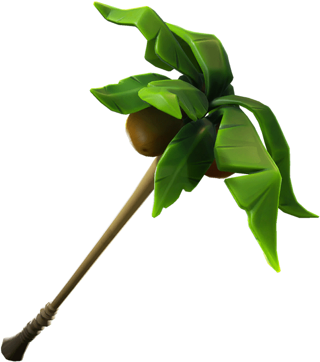 Tropical Leaf Umbrella3 D Render PNG Image