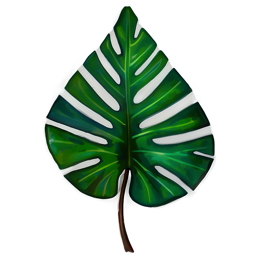 Tropical Leaf Watercolor Png Ope PNG Image