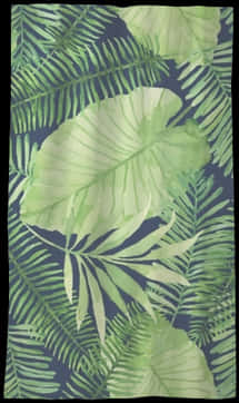 Tropical Leaves Pattern PNG Image