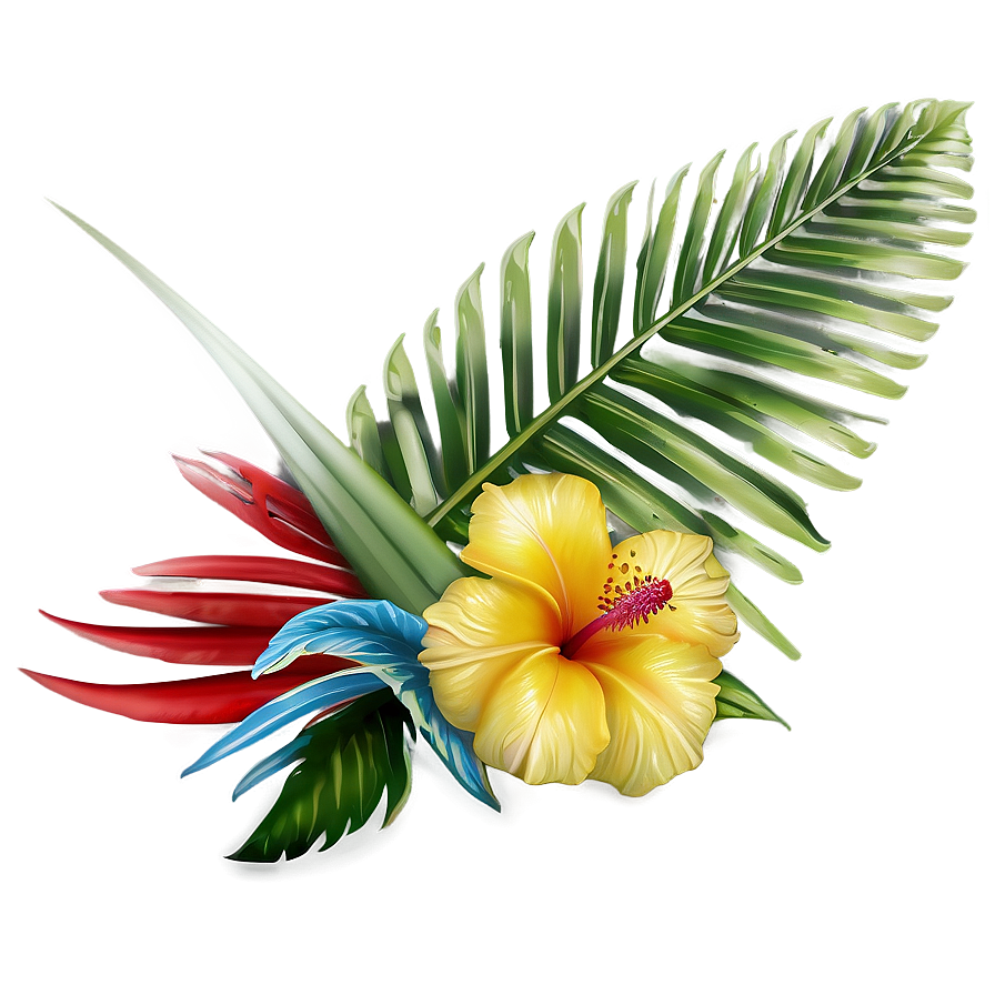 Tropical Oasis Border Png 15 PNG Image