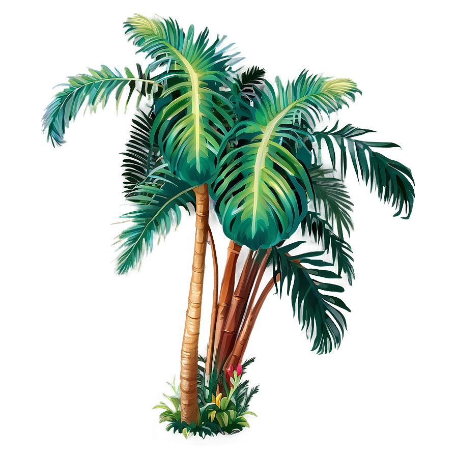 Tropical Palm Plant Png Akv PNG Image