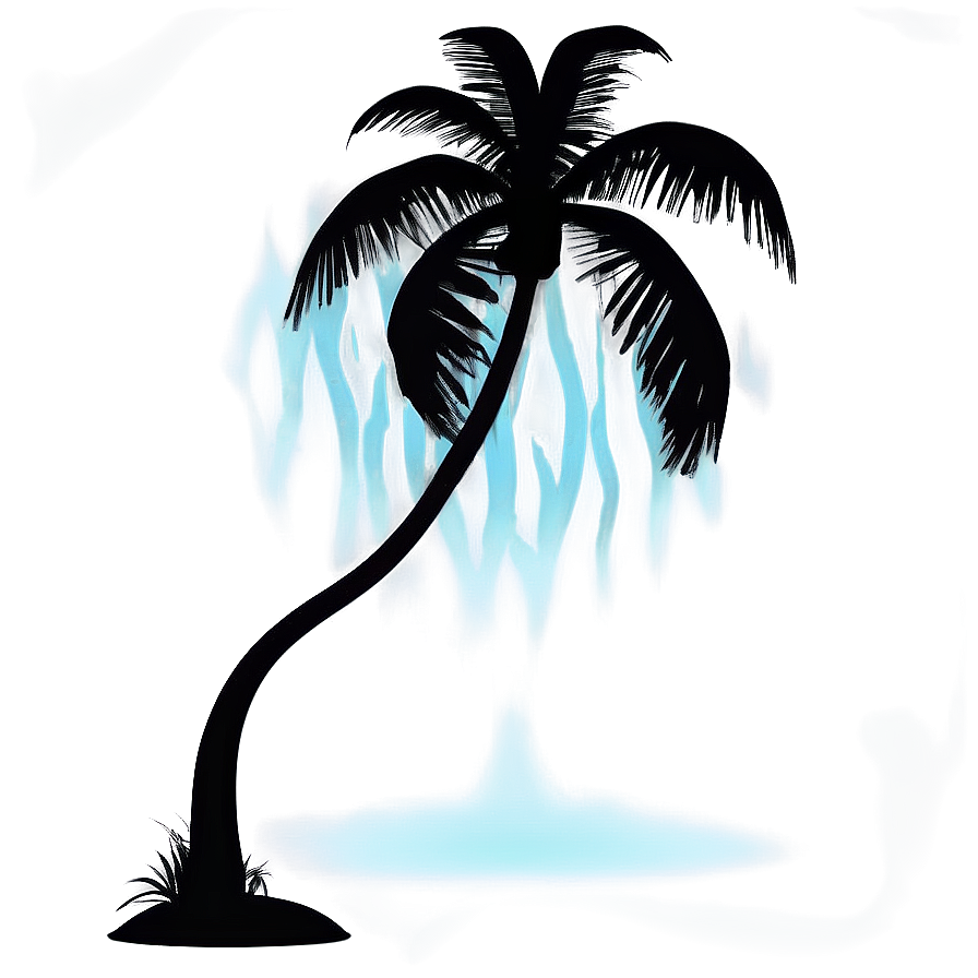 Tropical Palm Silhouette Png 6 PNG Image