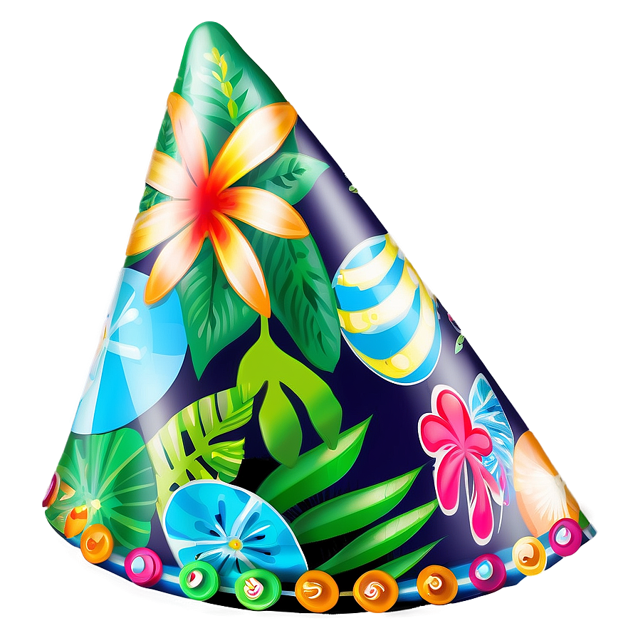 Tropical Party Hat Png 05042024 PNG Image