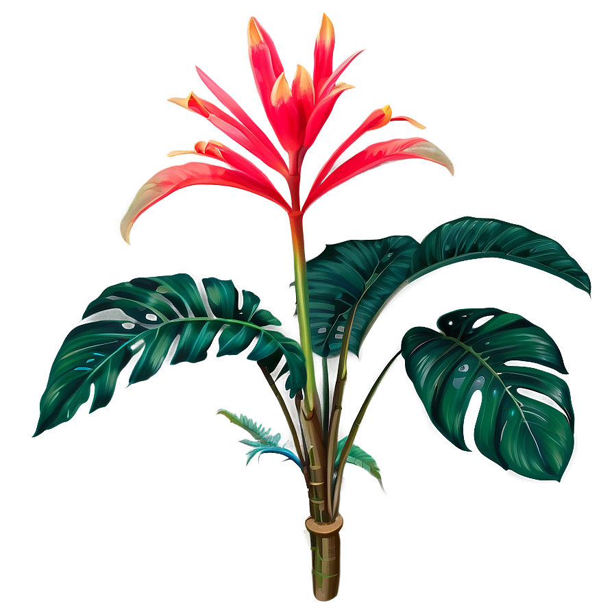 Tropical Plant Set Png 06252024 PNG Image