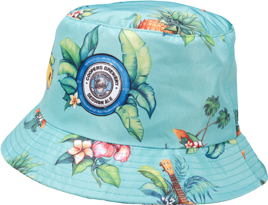 Tropical Print Bucket Hat PNG Image