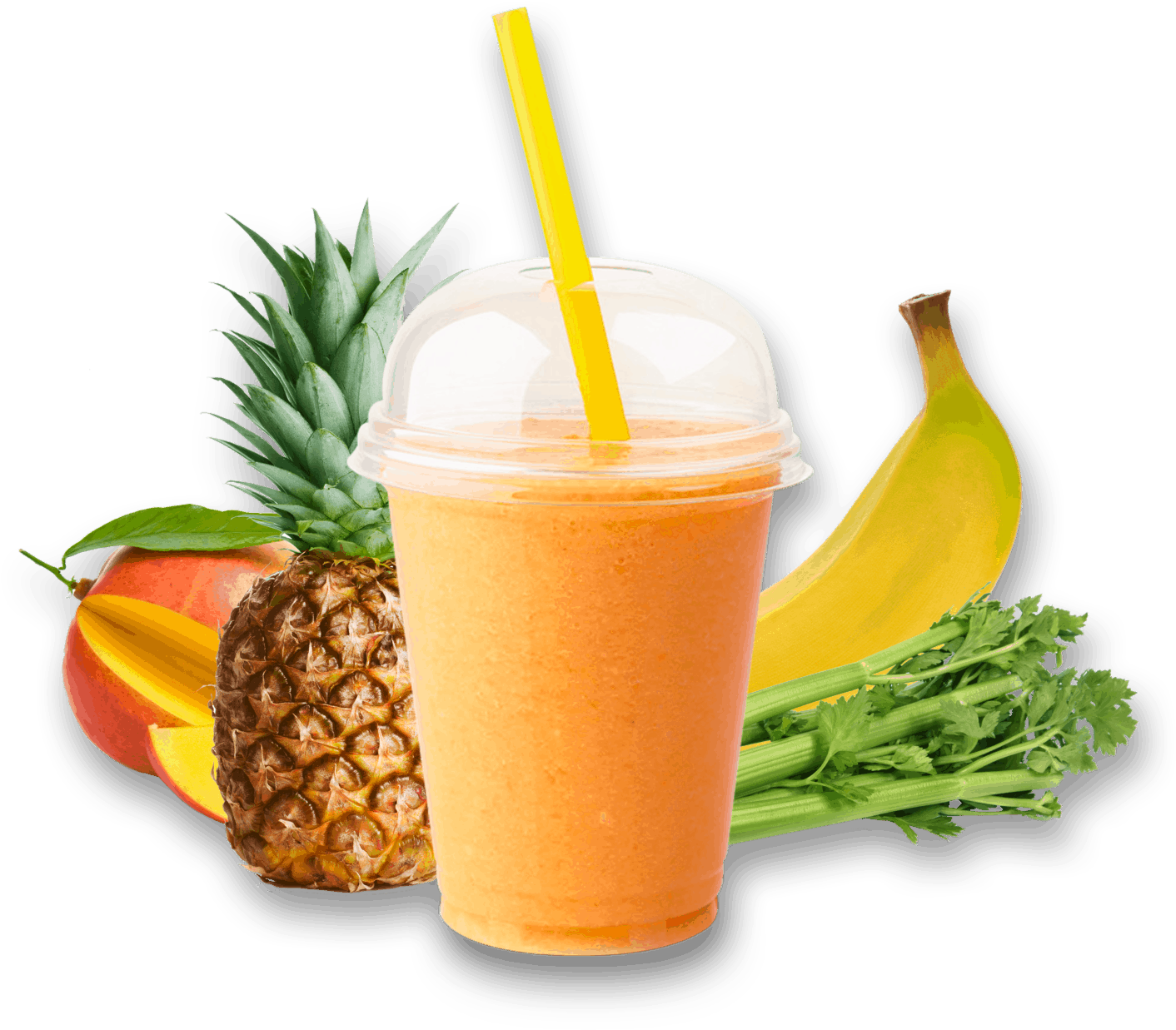 Tropical Smoothie Delight PNG Image