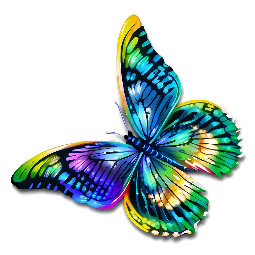 True To Life Butterfly Png Fbw PNG Image