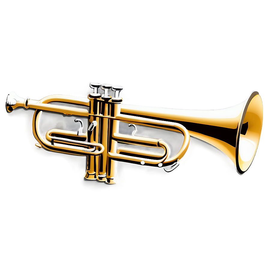 Trumpet On Music Stand Png 05242024 PNG Image