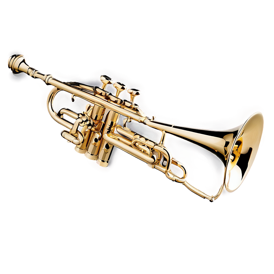 Trumpet With Musical Notes Png Fci PNG Image