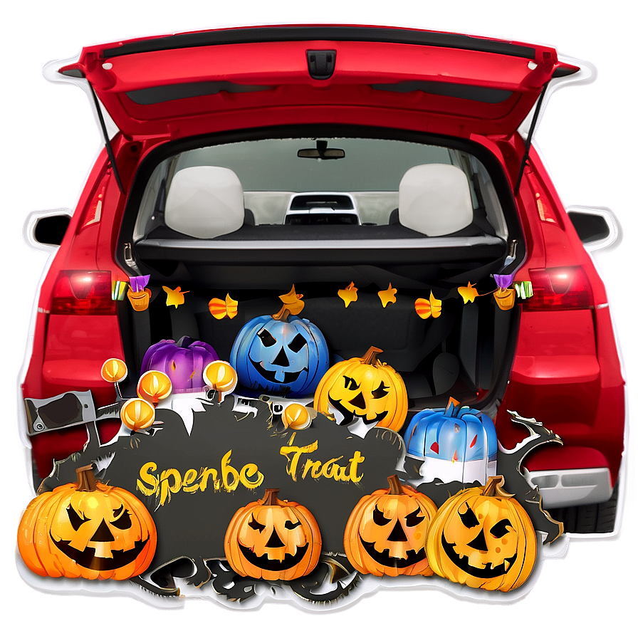 Trunk Or Treat Scene Png Tbk PNG Image