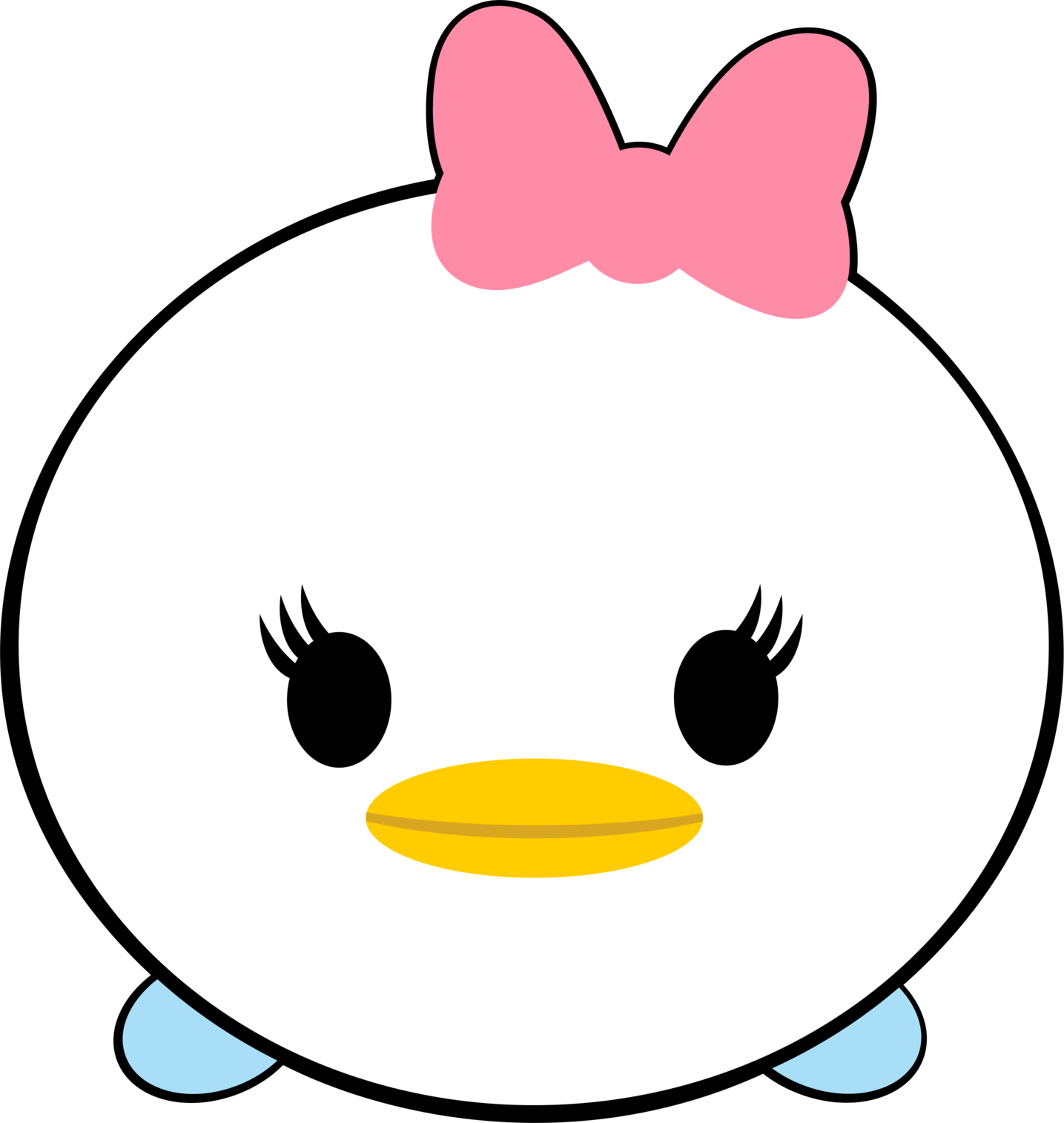 Tsum Tsum_ Daisy Duck_ Character PNG Image