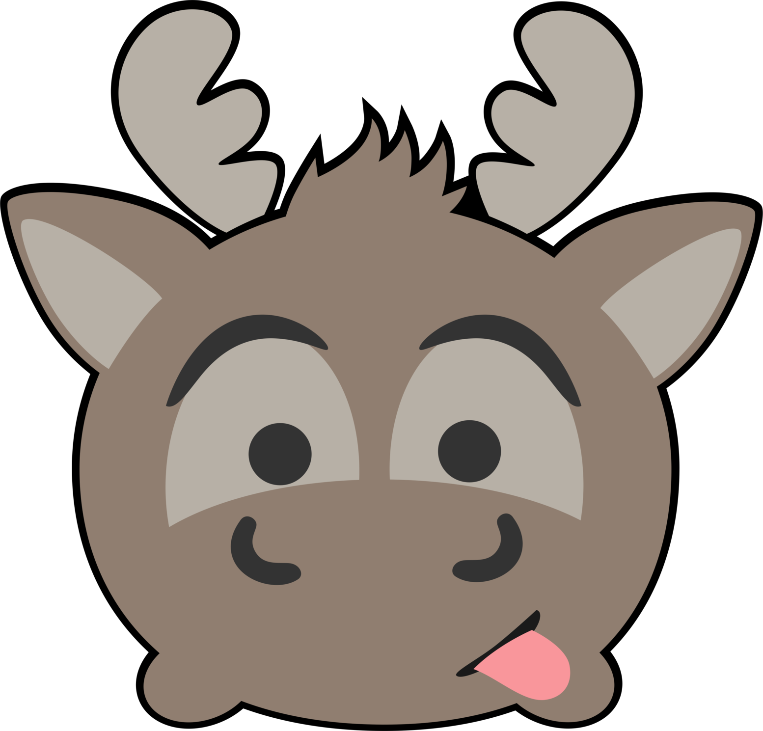 Tsum Tsum_ Reindeer_ Character_ Vector PNG Image