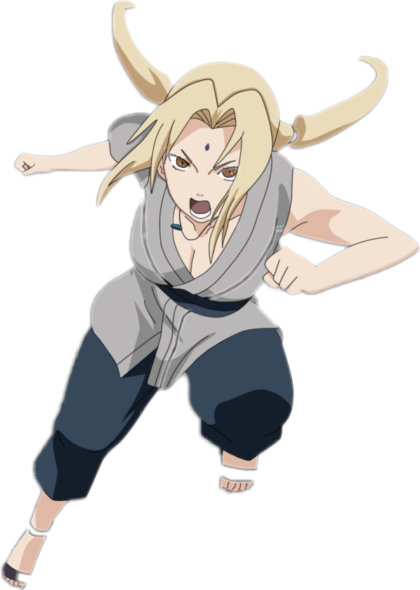 Tsunade Readyfor Battle PNG Image