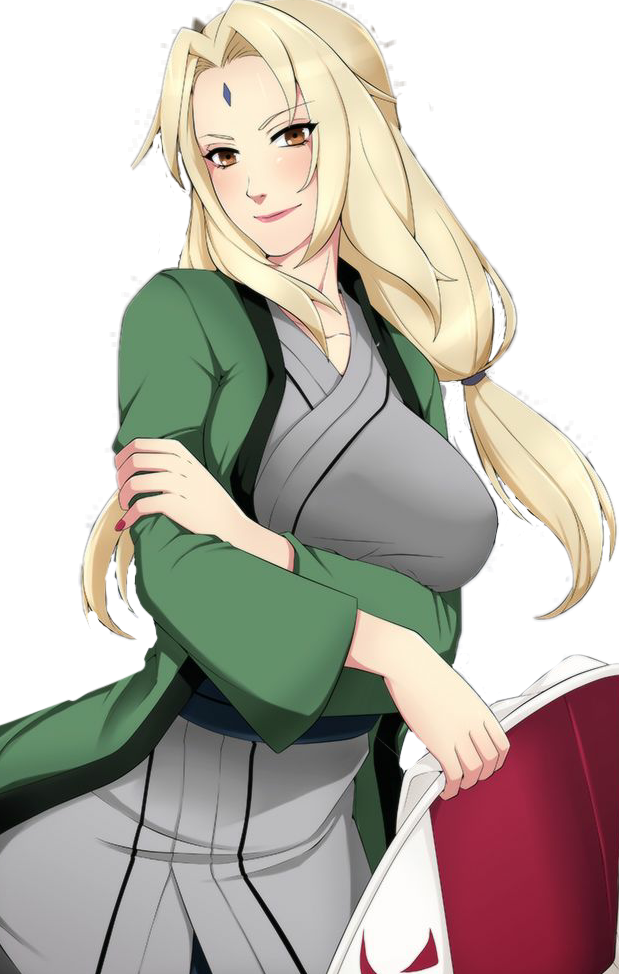 Tsunade Senju Naruto Anime Character PNG Image