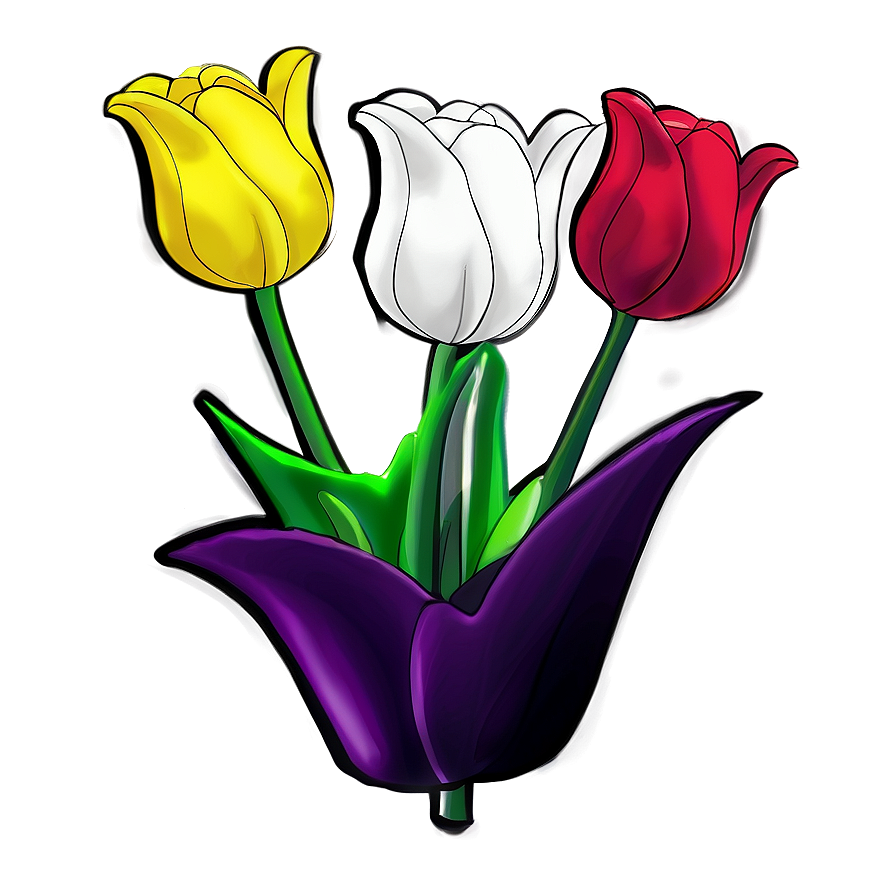 Tulip Drawing Png 05212024 PNG Image